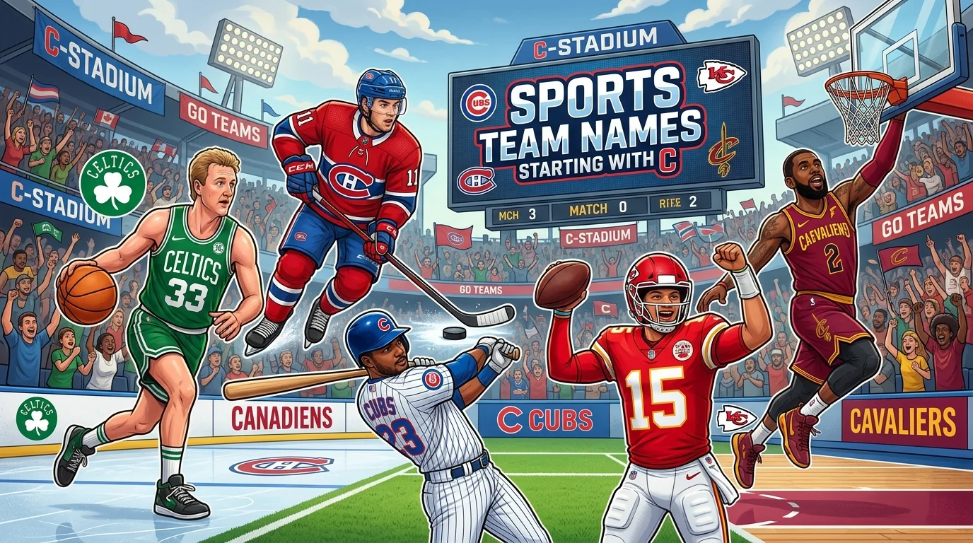 Sports Team Names Starting with C