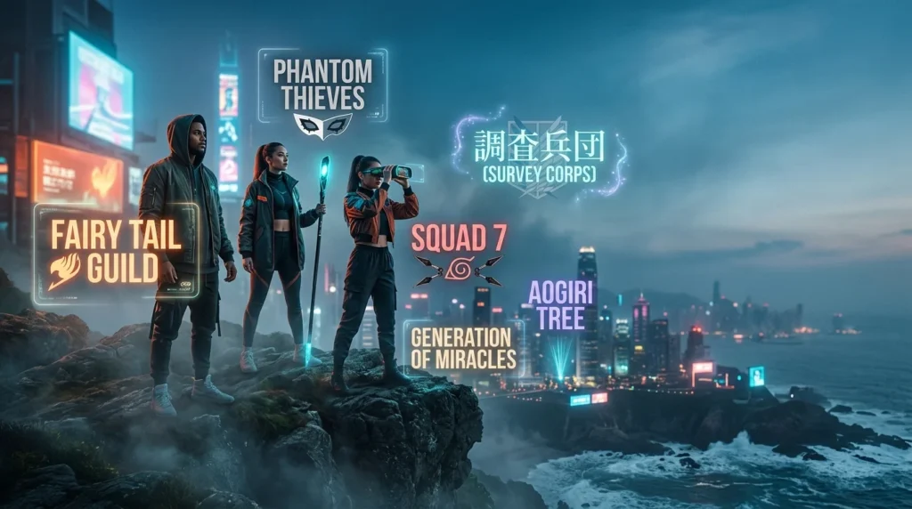 Anime group names